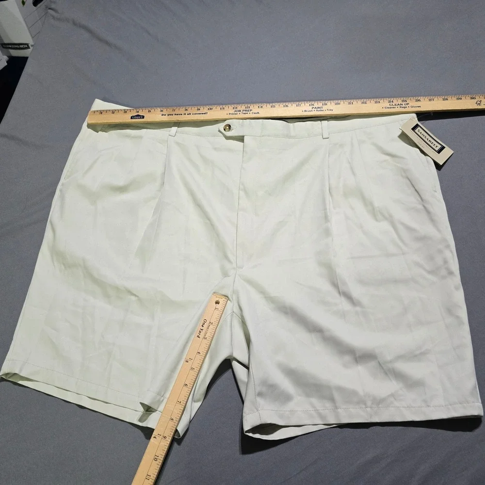 Sansabelt pleated shorts
