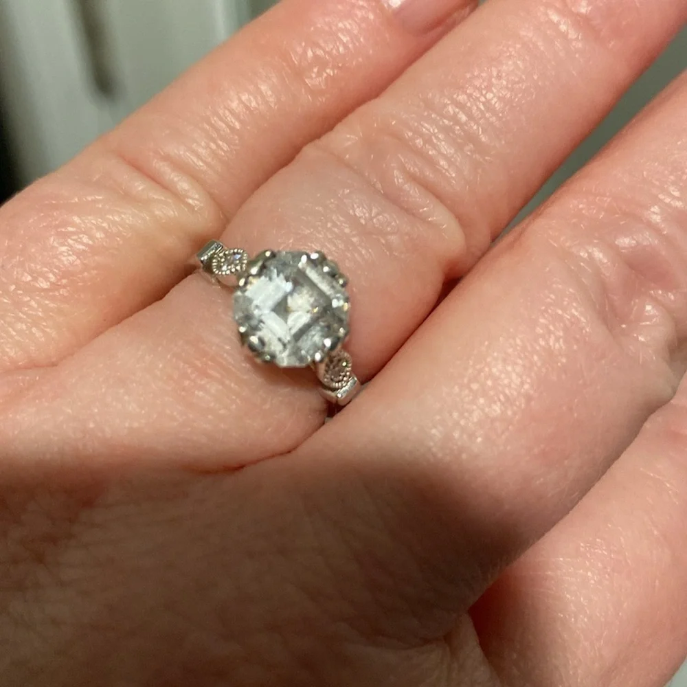 Infinity Jewelers asscher cut