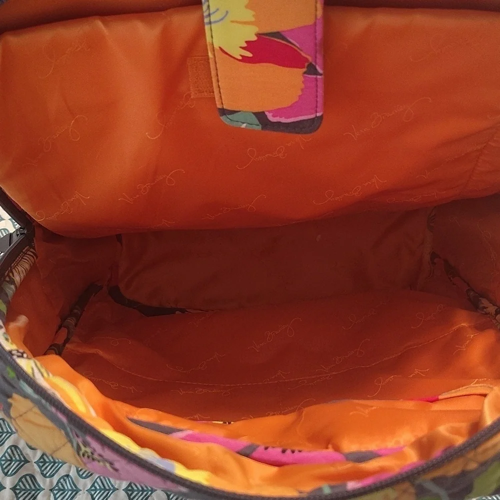 Vera Bradley Jazzy Blooms Large Backpack Retired Vintage Luggage Strap