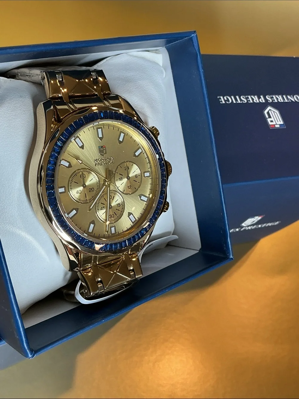 Montres Prestige X InvictaMen's Watch - 44.5mm. Gold (MPW-0337)