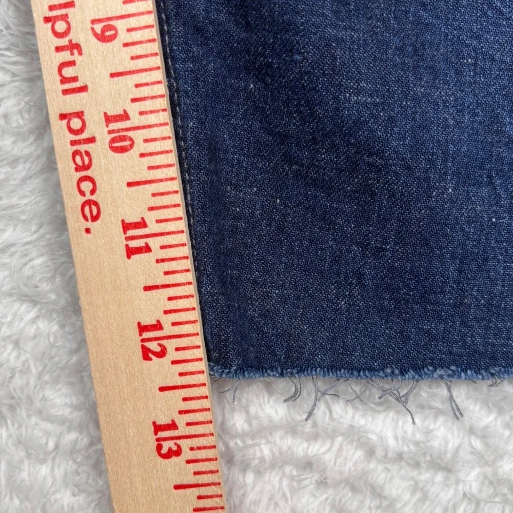 Wallace & Barnes Shorts Men 32 Button Fly Japan Indigo Selvedge Denim Cutoff USA