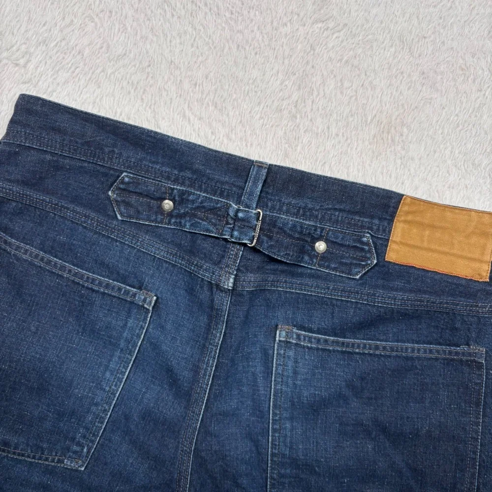 Wallace & Barnes Shorts Men 32 Button Fly Japan Indigo Selvedge Denim Cutoff USA