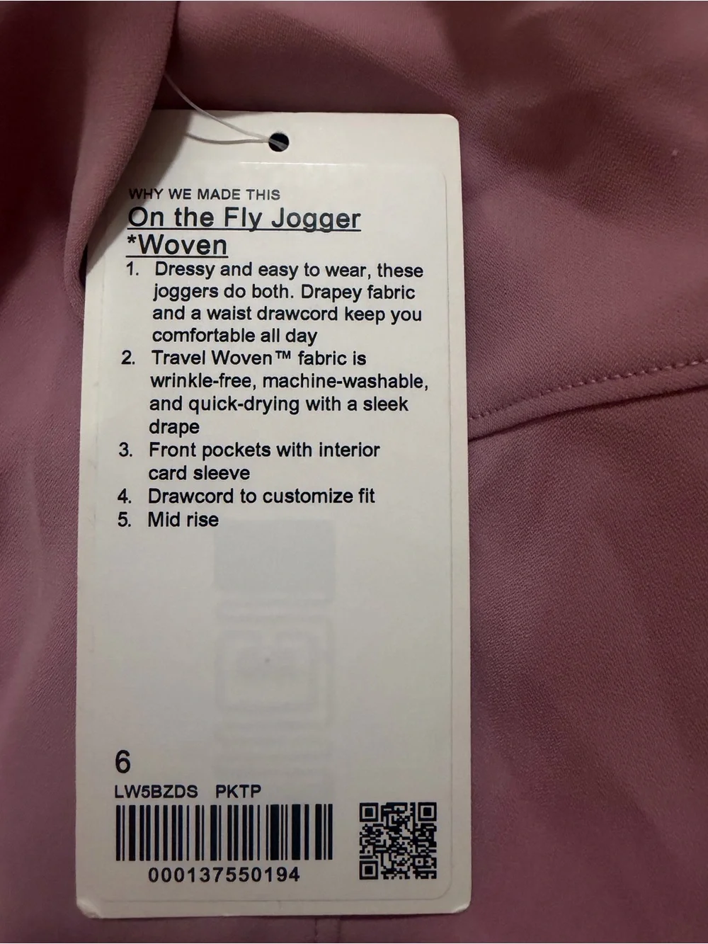 lululemon athletica soft mauve