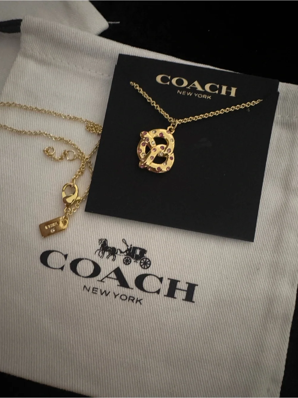 Coach gold tone