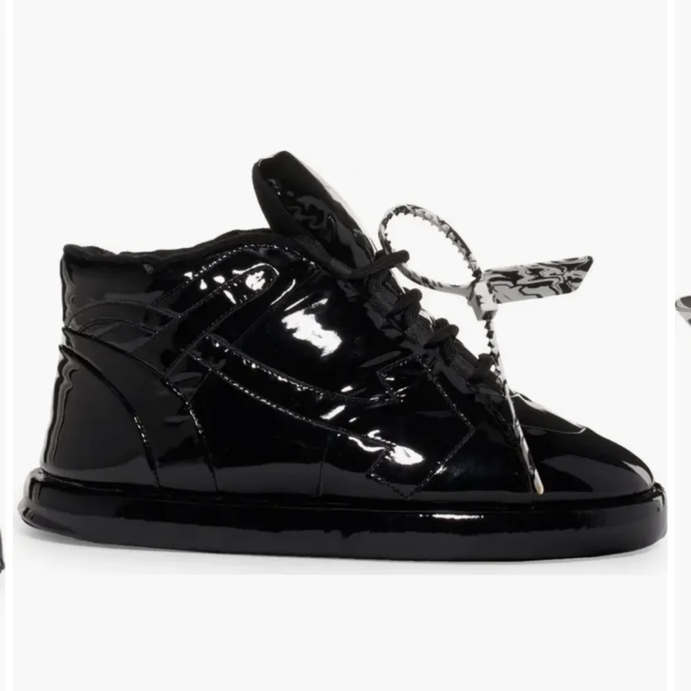 Off-White Women’s Bump High Sneaker Black Size EU 38 US 7.5/8 Made in Italy