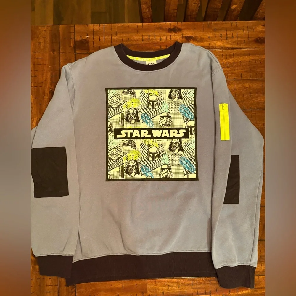 Star Wars Blue Crewneck Sweatshirt -