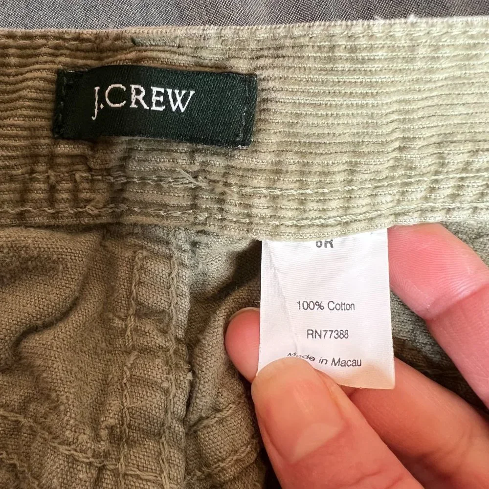 J. Crew sage colored