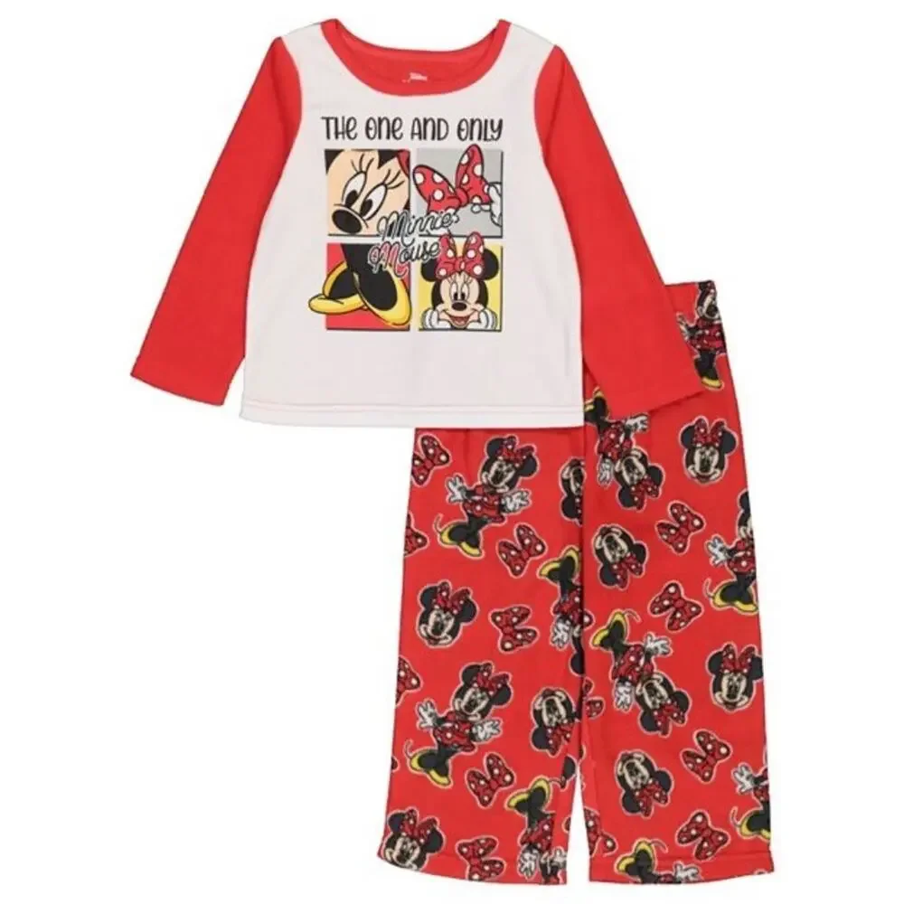 Disney Junior‎ Minnie Mouse Toddler Girls 2 Piece Pajama Set Size 18 Months
