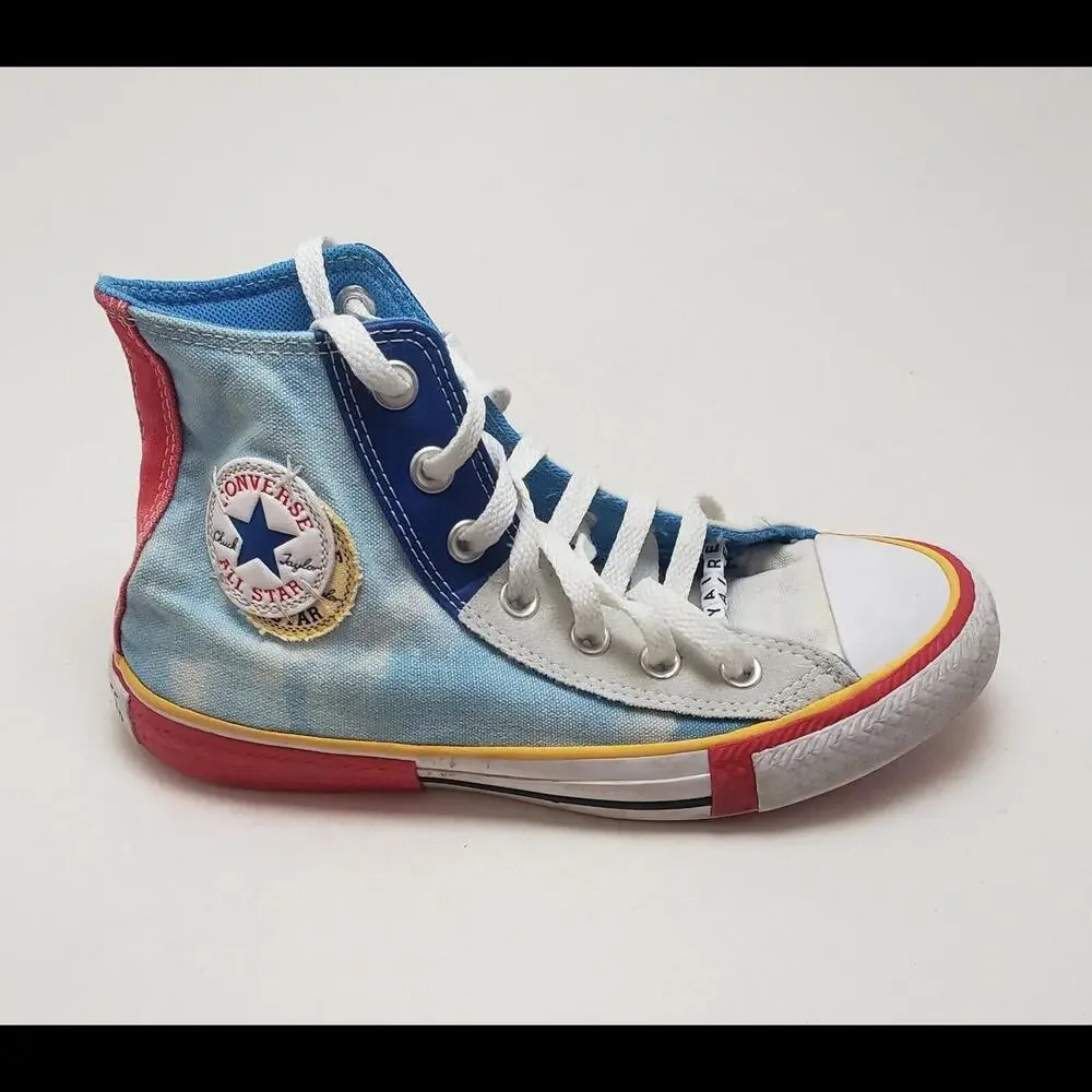 Unisex Converse Chuck Taylor All Star High Double Logo Shoes‎ 168266C Size 4M 6W