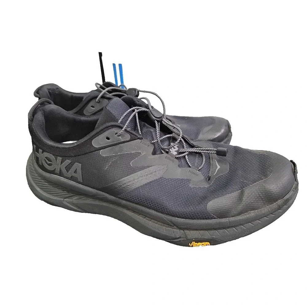 Hoka‎ Transport Running Shoes Black/Black Men's Size 12D  1123153