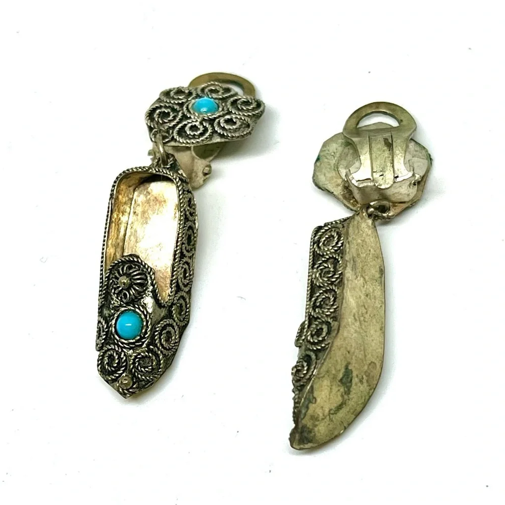 Vintage Persian Slipper Earrings
