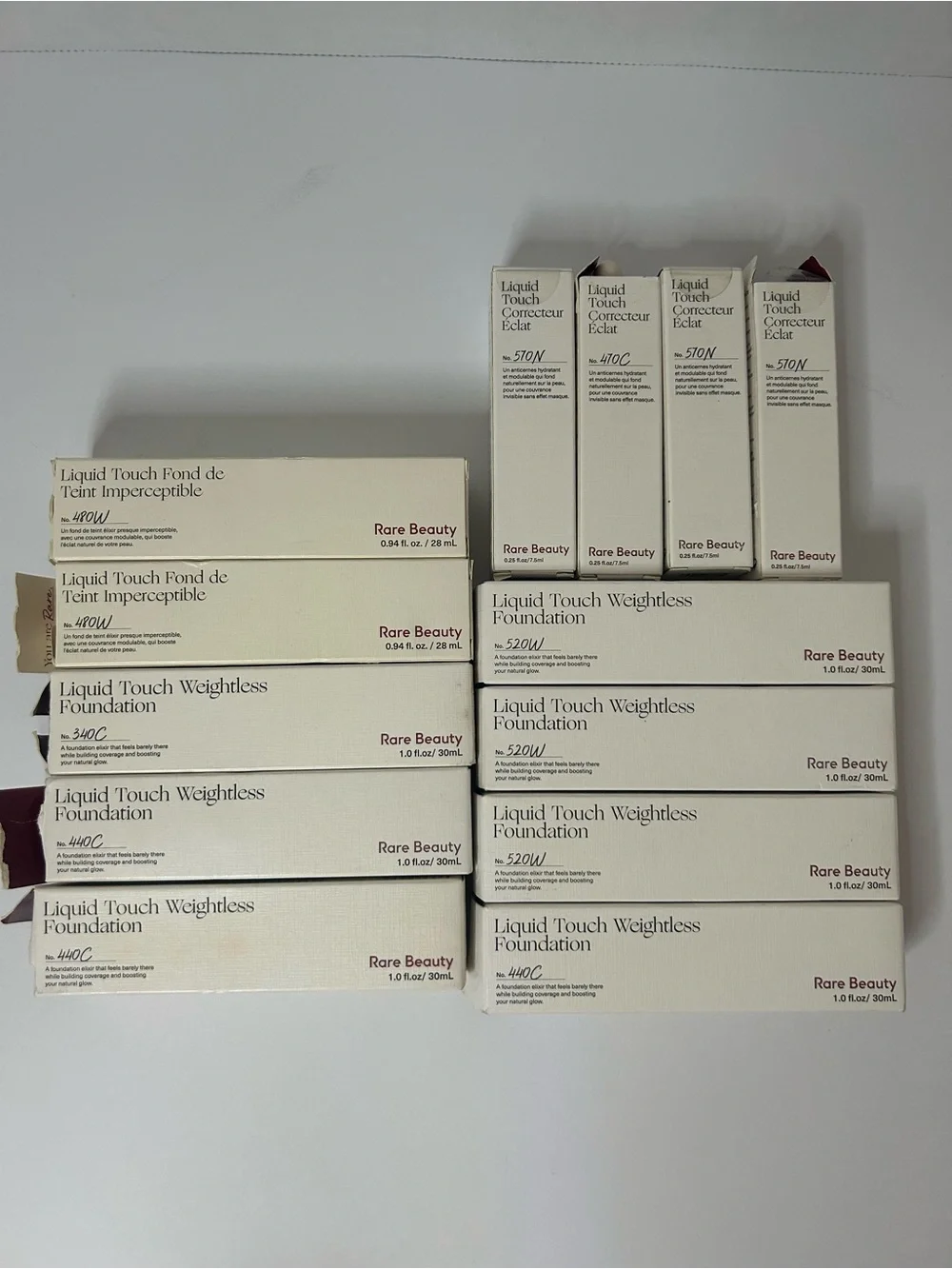 High-End Makeup Rare Beauty Makeup Bundle‎ Of 13 Foundations/ Concealers  New in
