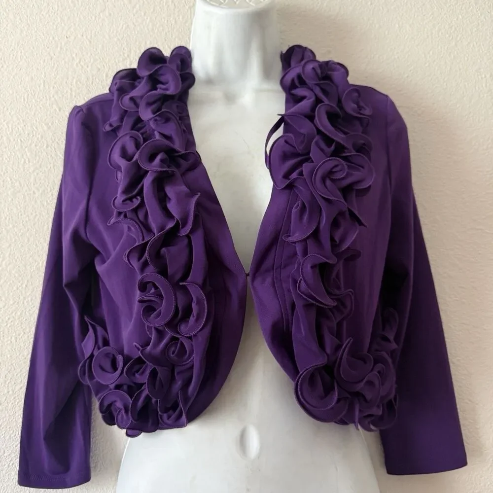 Glamour purple ruffle