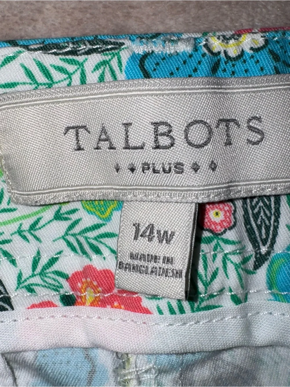 Talbots vibrant floral