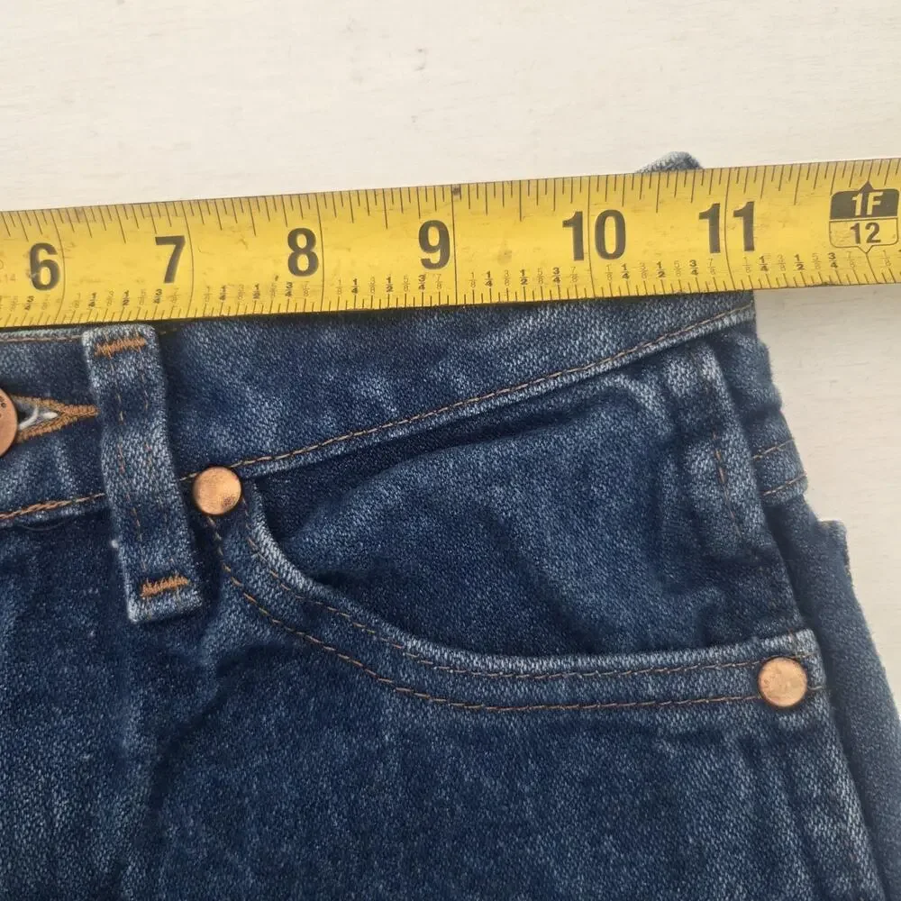 Vtg Wrangler 13MWZBP Cowboy Cut Jeans Western Rodeo Boys Size 8 Slim Distressed