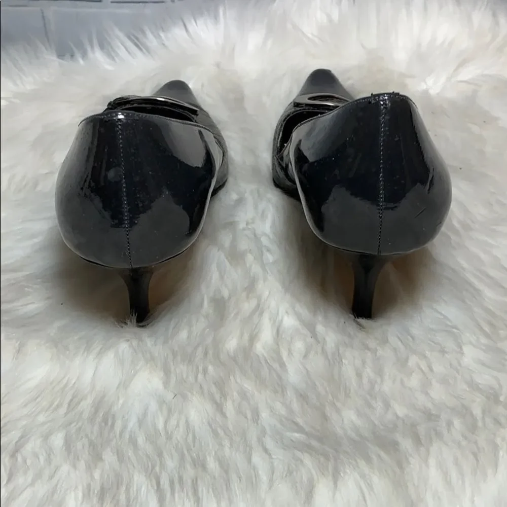 Joan & David heel height
