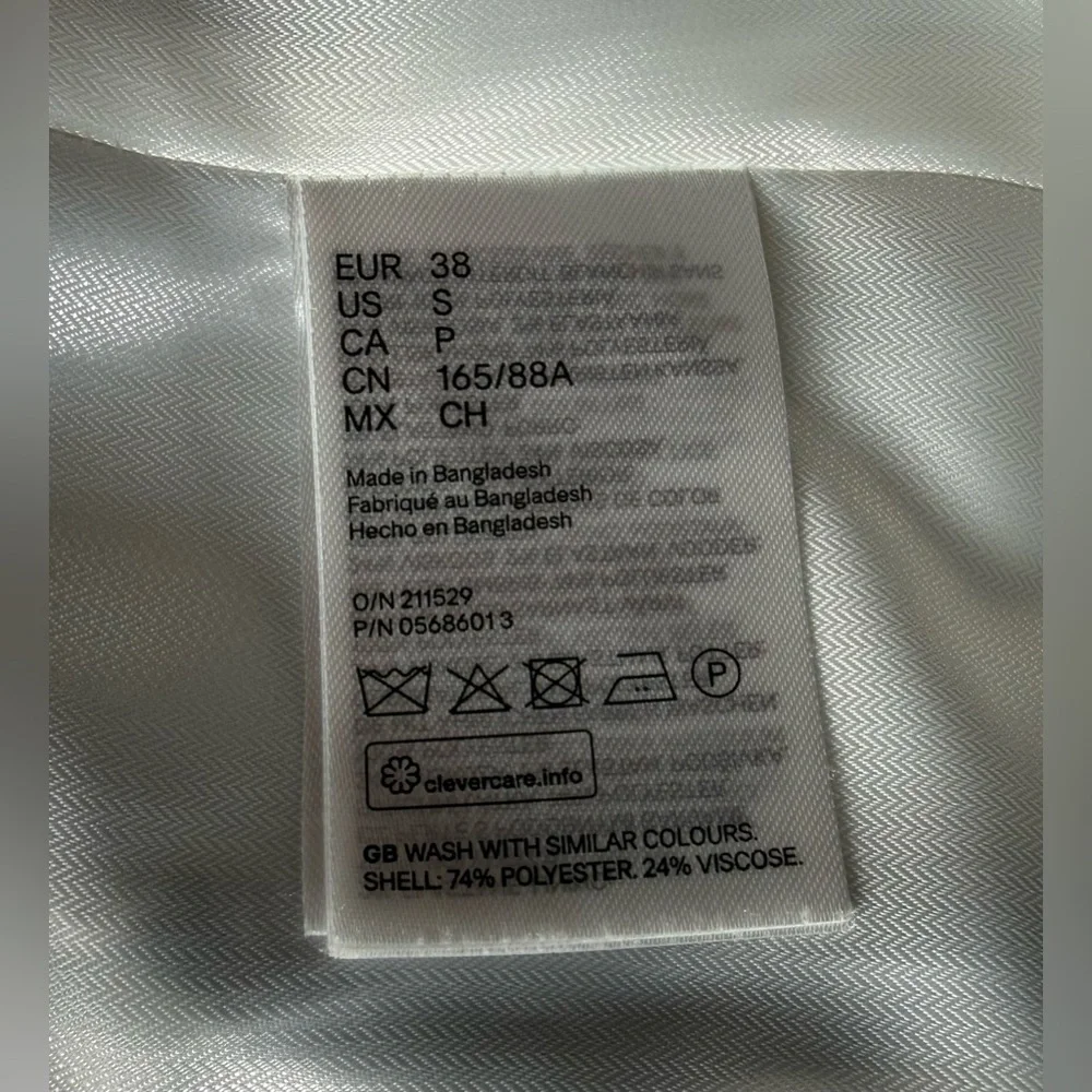 H&M fitted lined