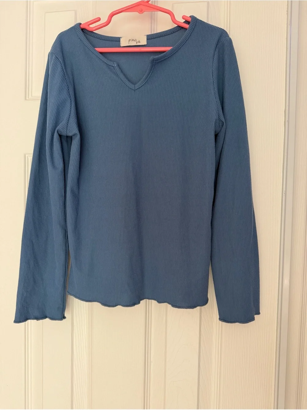 Pinc girls soft ribbed