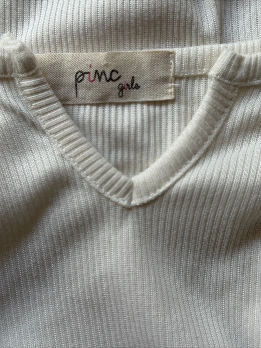 Pinc girls soft ribbed