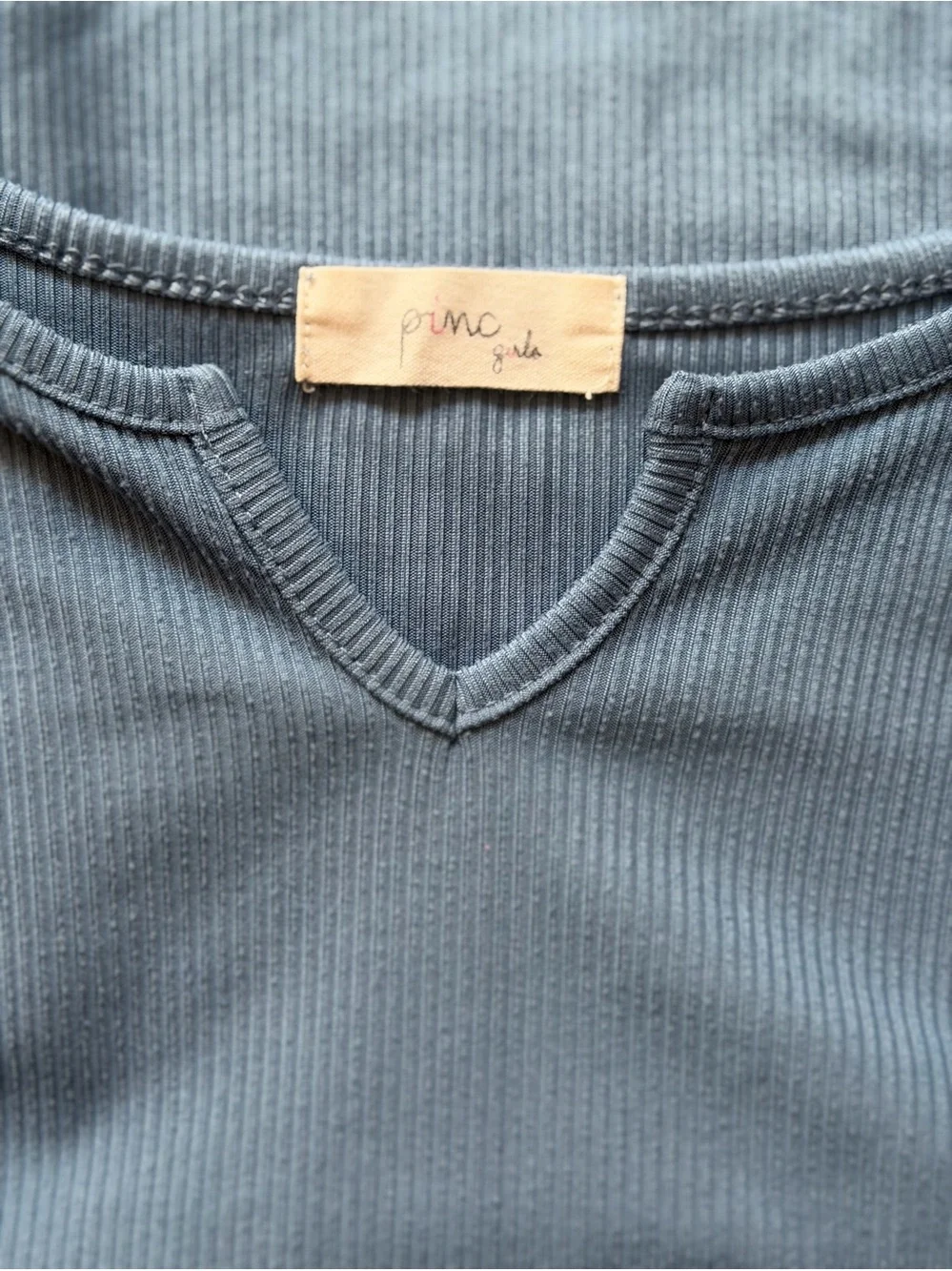 Pinc girls soft ribbed