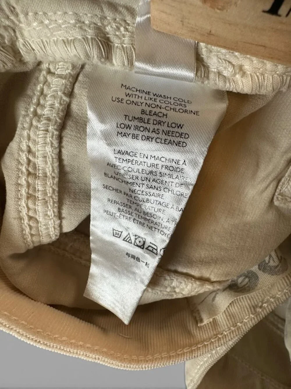 NWT Free People We The Free Sz 28 Corduroy Barrel Jeans High Rise Ivory