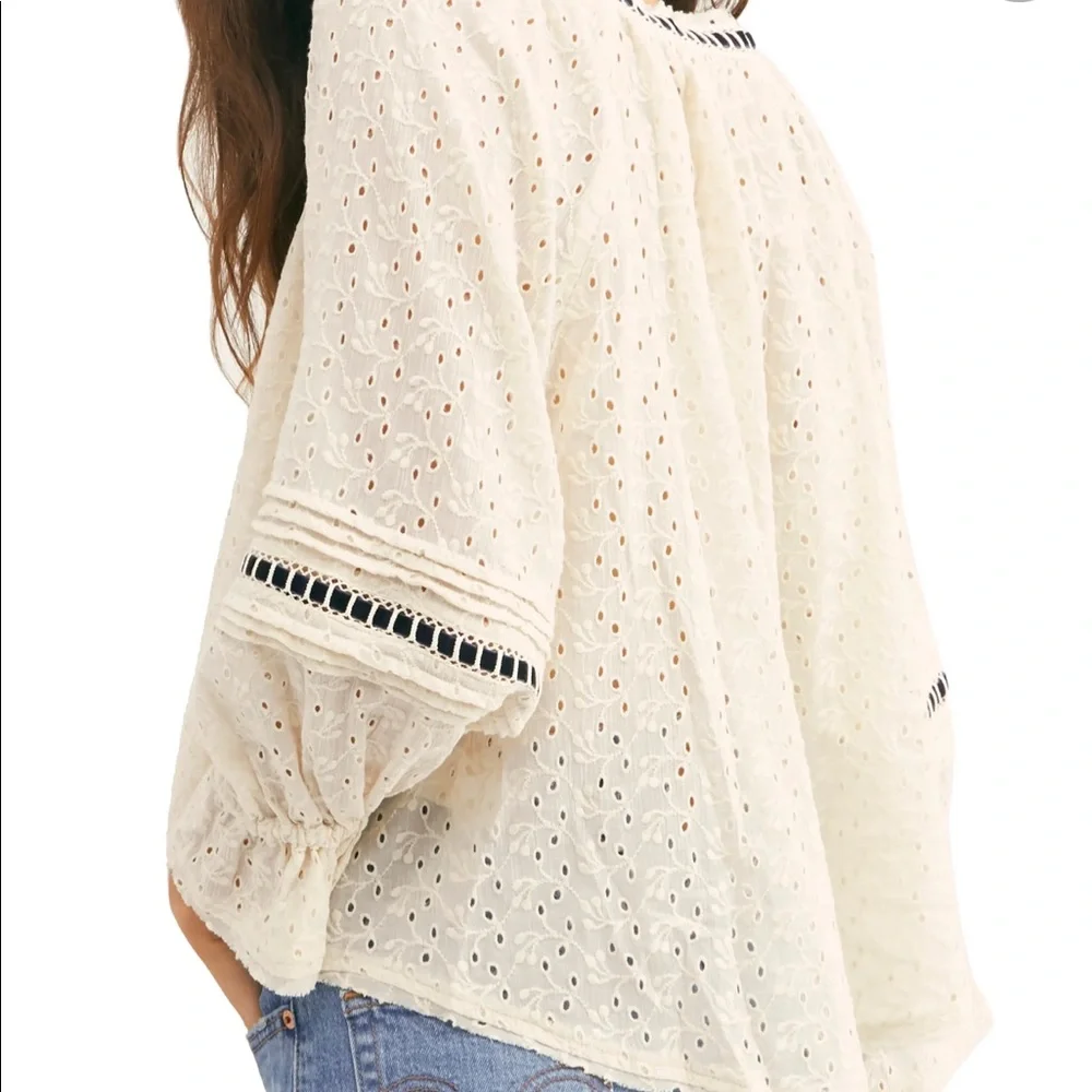 Free People Darcy Eyelet Blouse