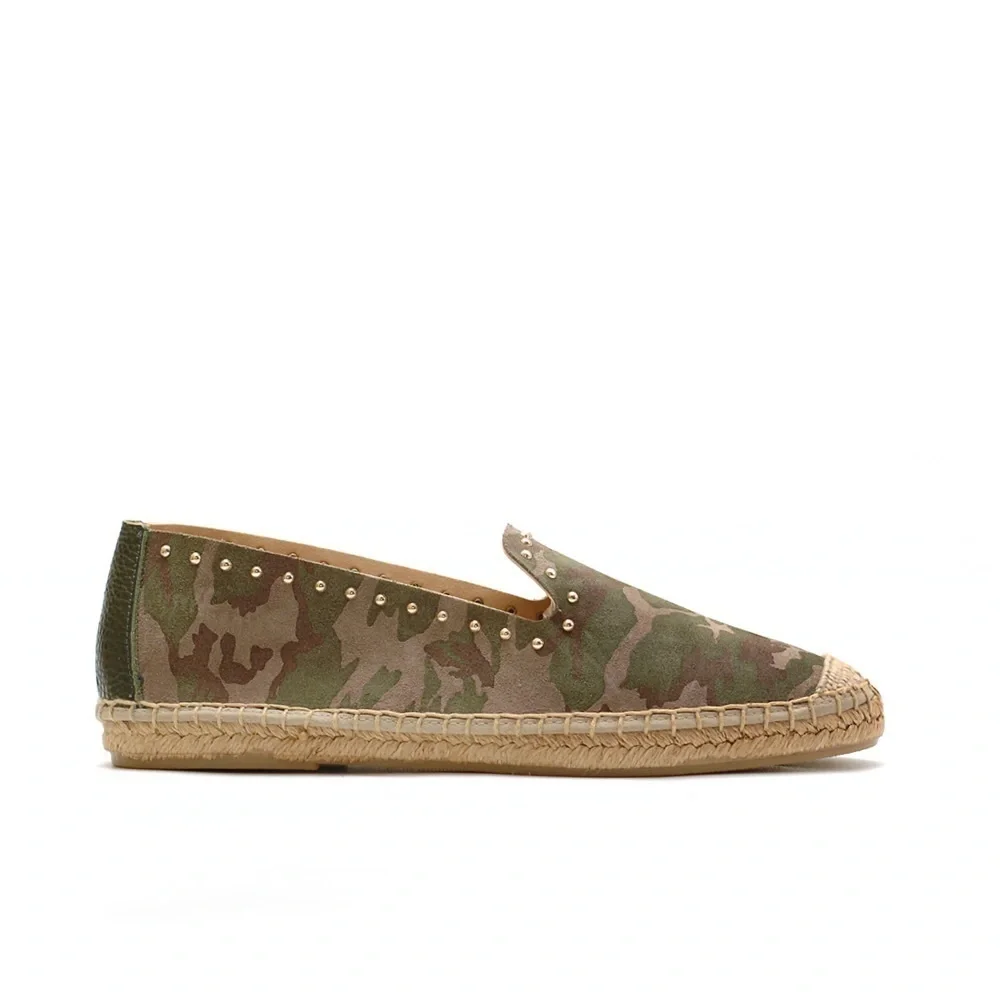 Maypol Camouflage Espadrille Flats Size 10