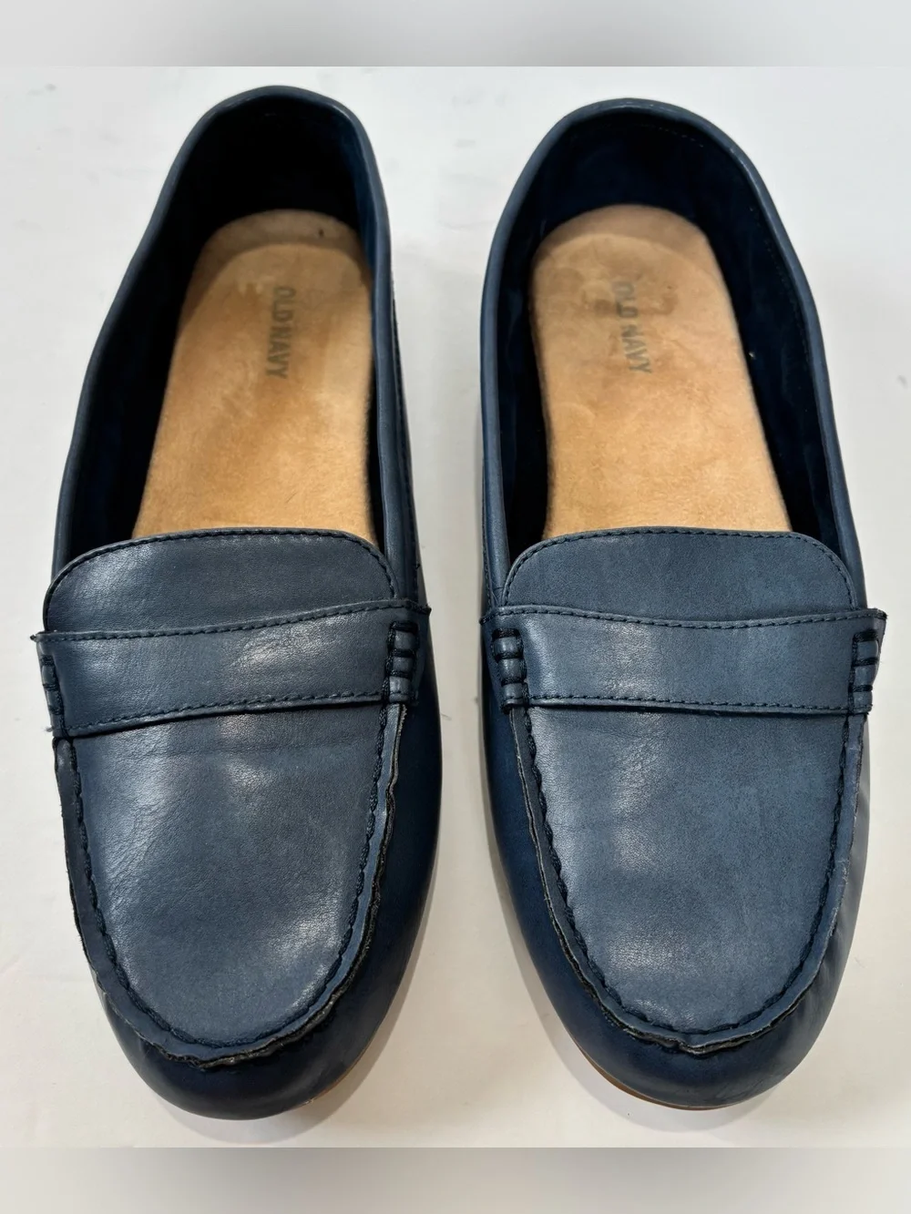 Old Navy Classic Blue Slip-On Lightweight Comfy Driving Flat Penny Loafer Size 9