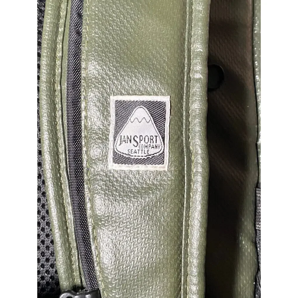 JanSport Dissenter Backpack /Laptop Military Green / Black Suede