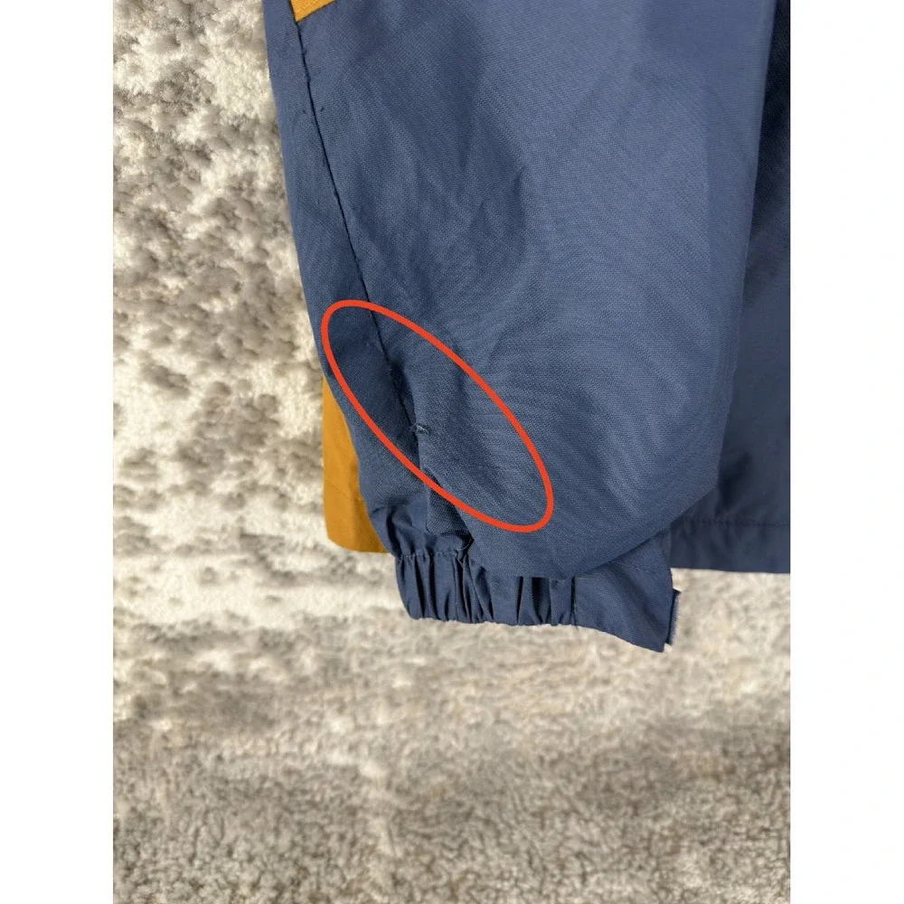 Columbia Sz‎ XL Omni-Heat Interchange Hooded Winter Jacket Blue/Yellow Long Boys