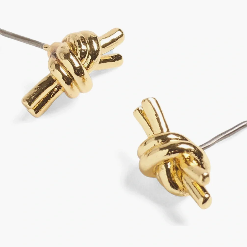 NWT Madewell Knotted Medium Stud Earrings