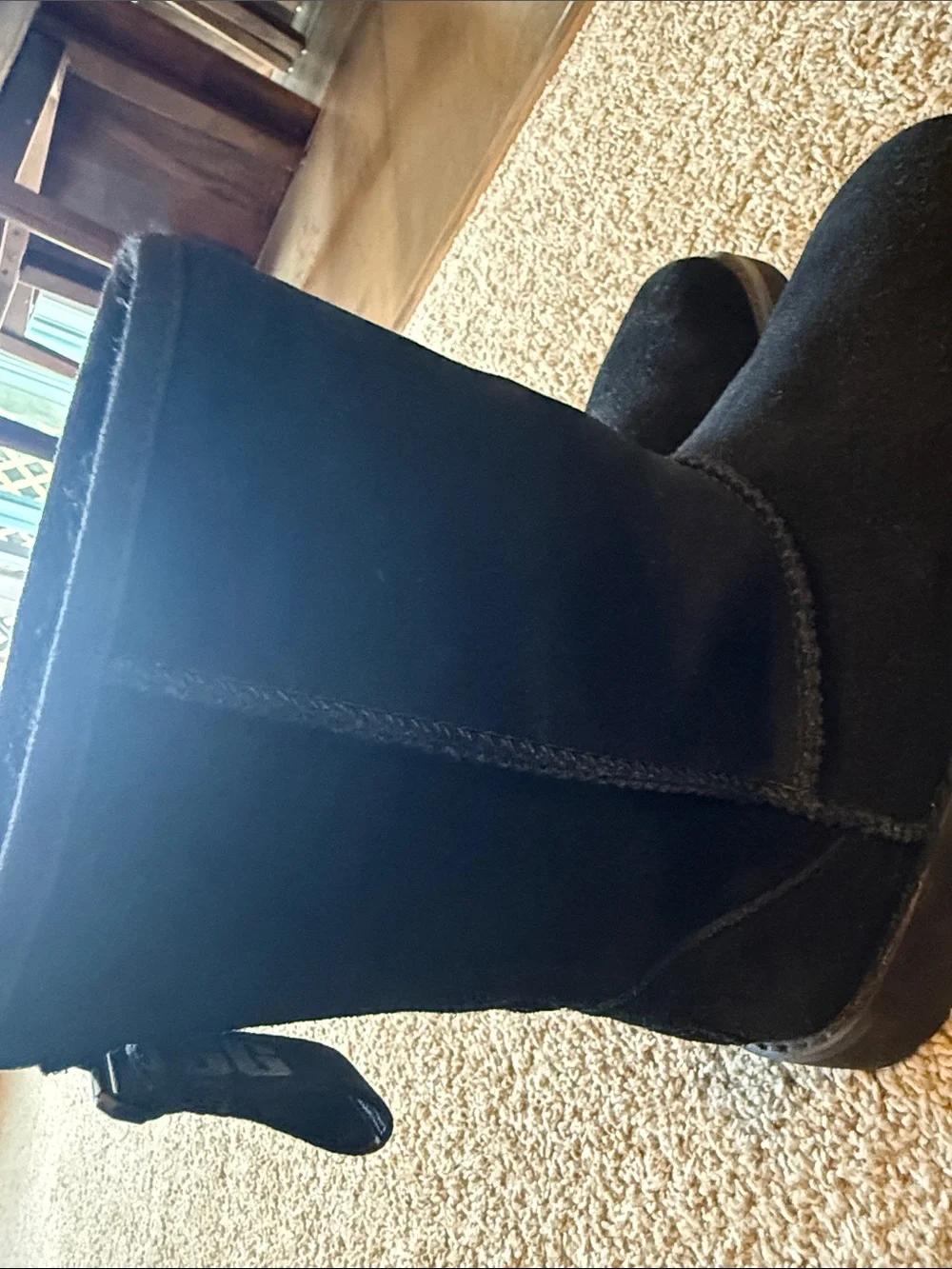 UGG black suede