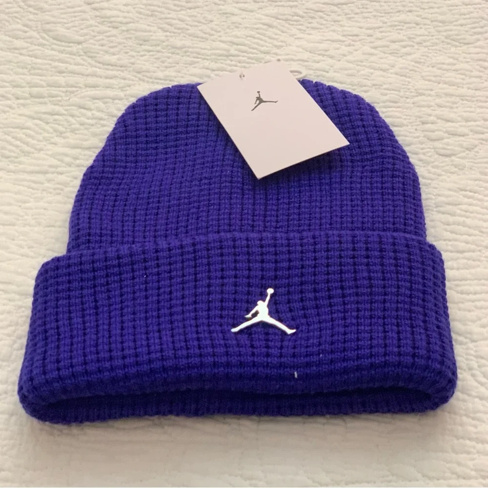 Jordan Purple Knit Beanie