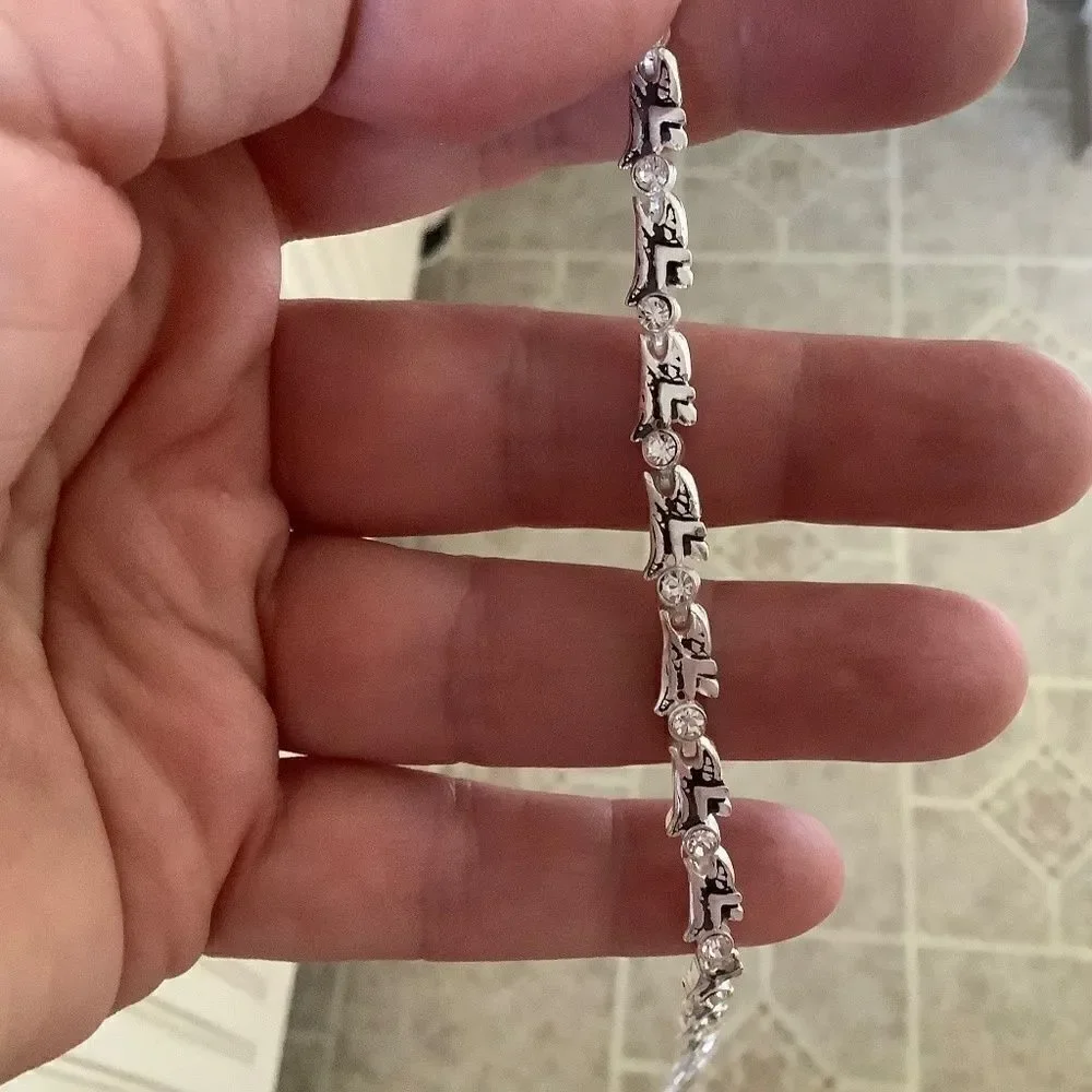 Sterling silver zircon set. sterling silver