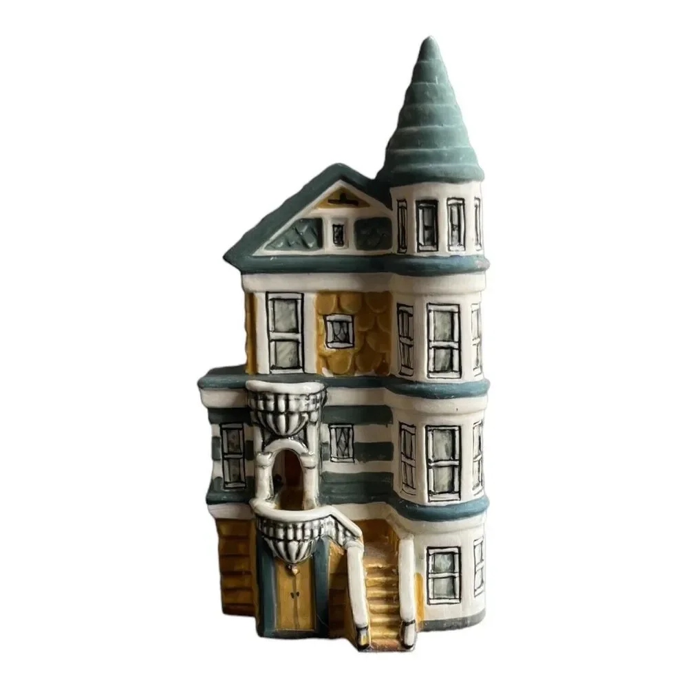 Vintage Van Hill Pottery Mansion Home Figurine