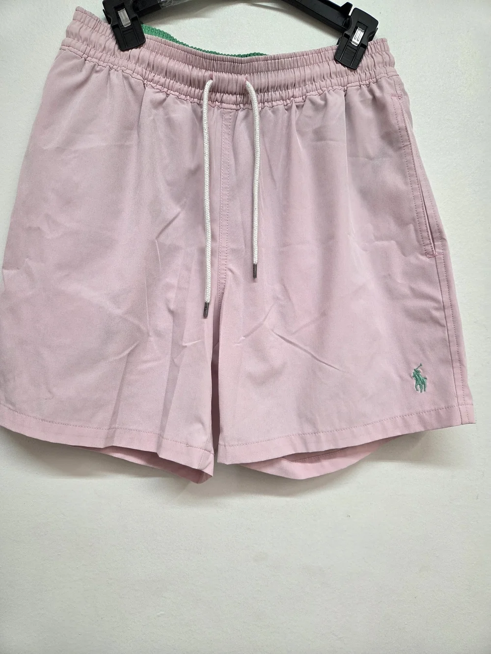 Polo by Ralph Lauren Light Pink Athletic Shorts with Green Pony