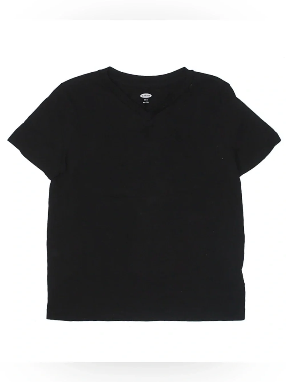 OLD NAVY Classic Black V-Neck Kids T-Shirt S (6-7) Plain