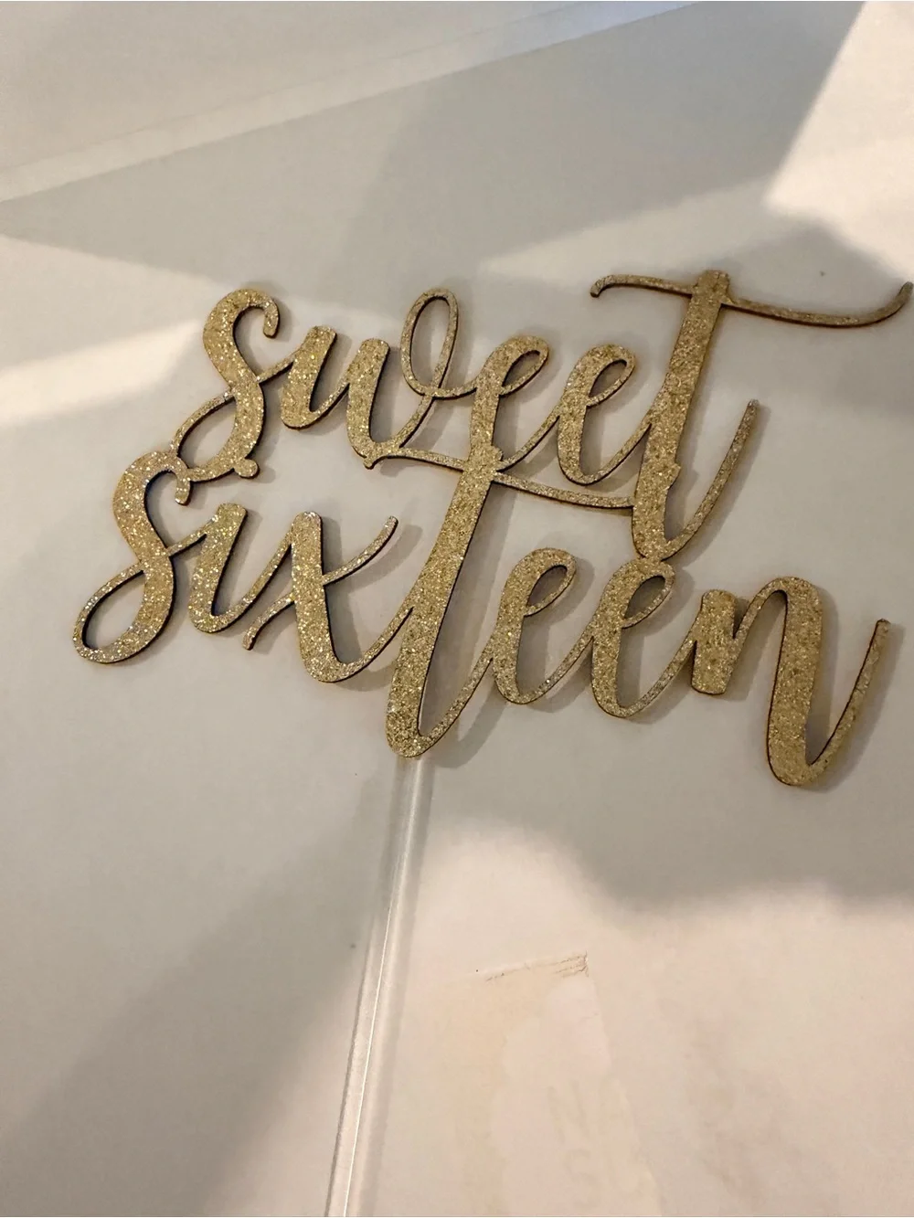 N/A gold glitter