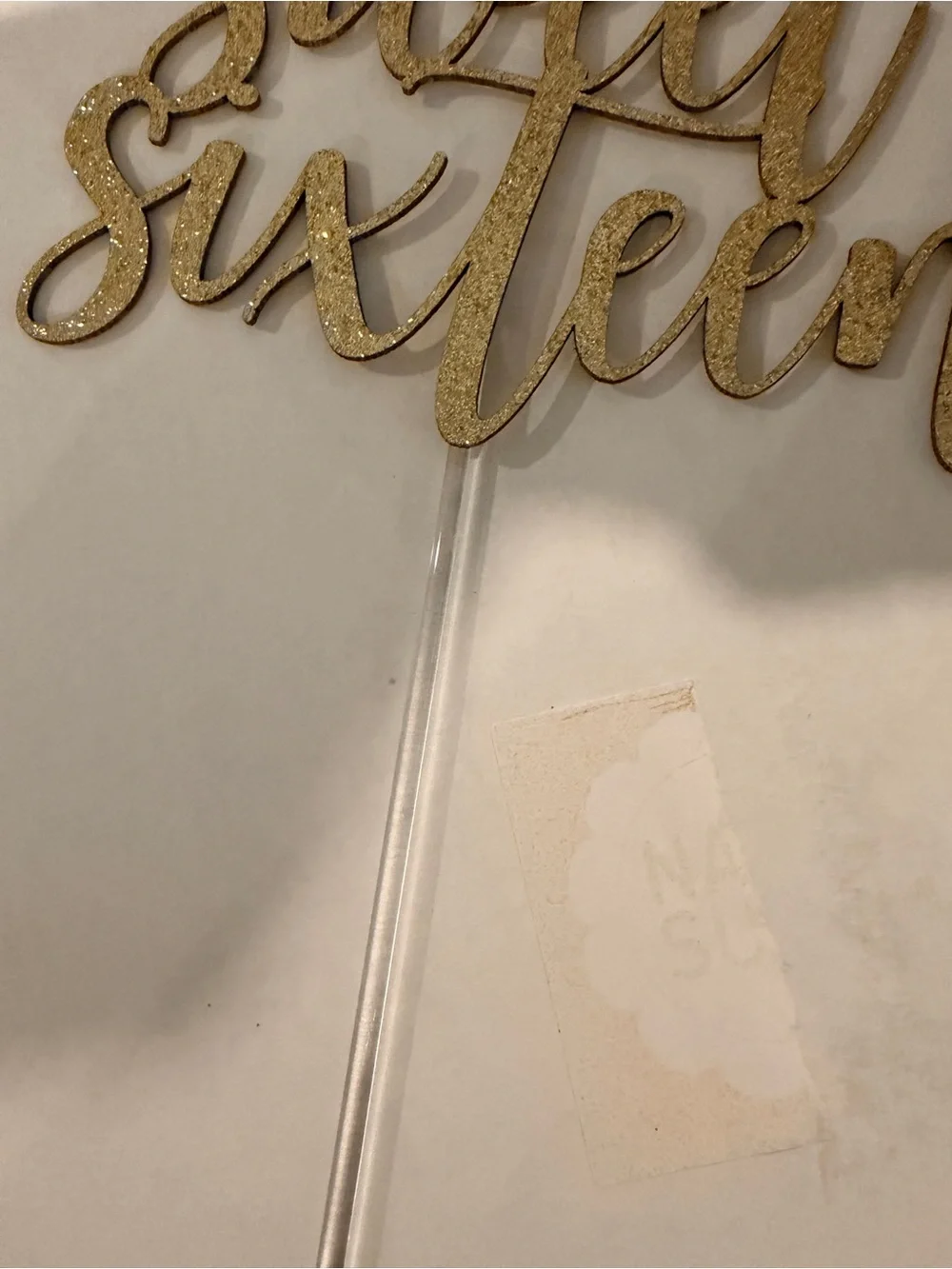 N/A gold glitter