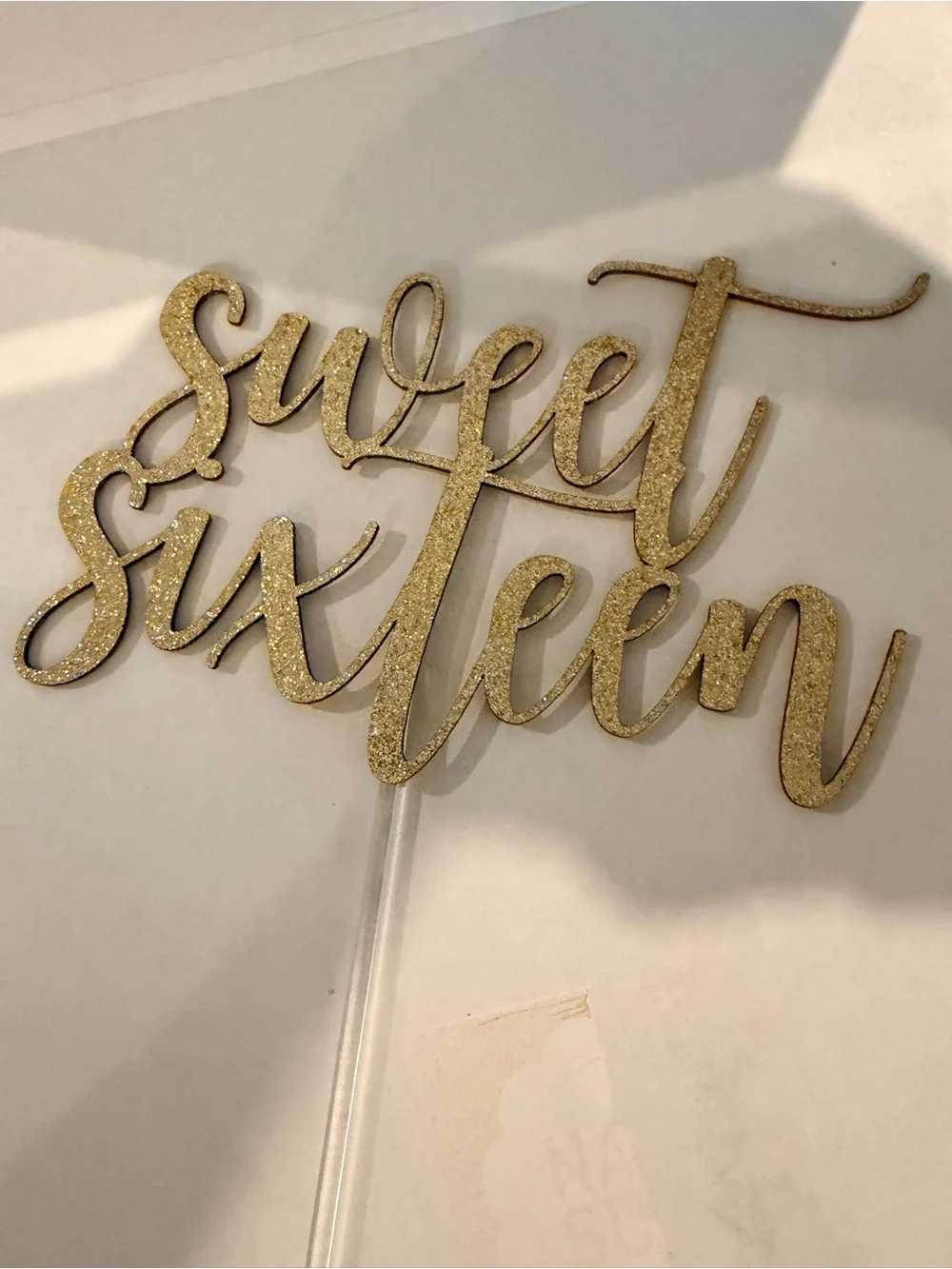 N/A gold glitter