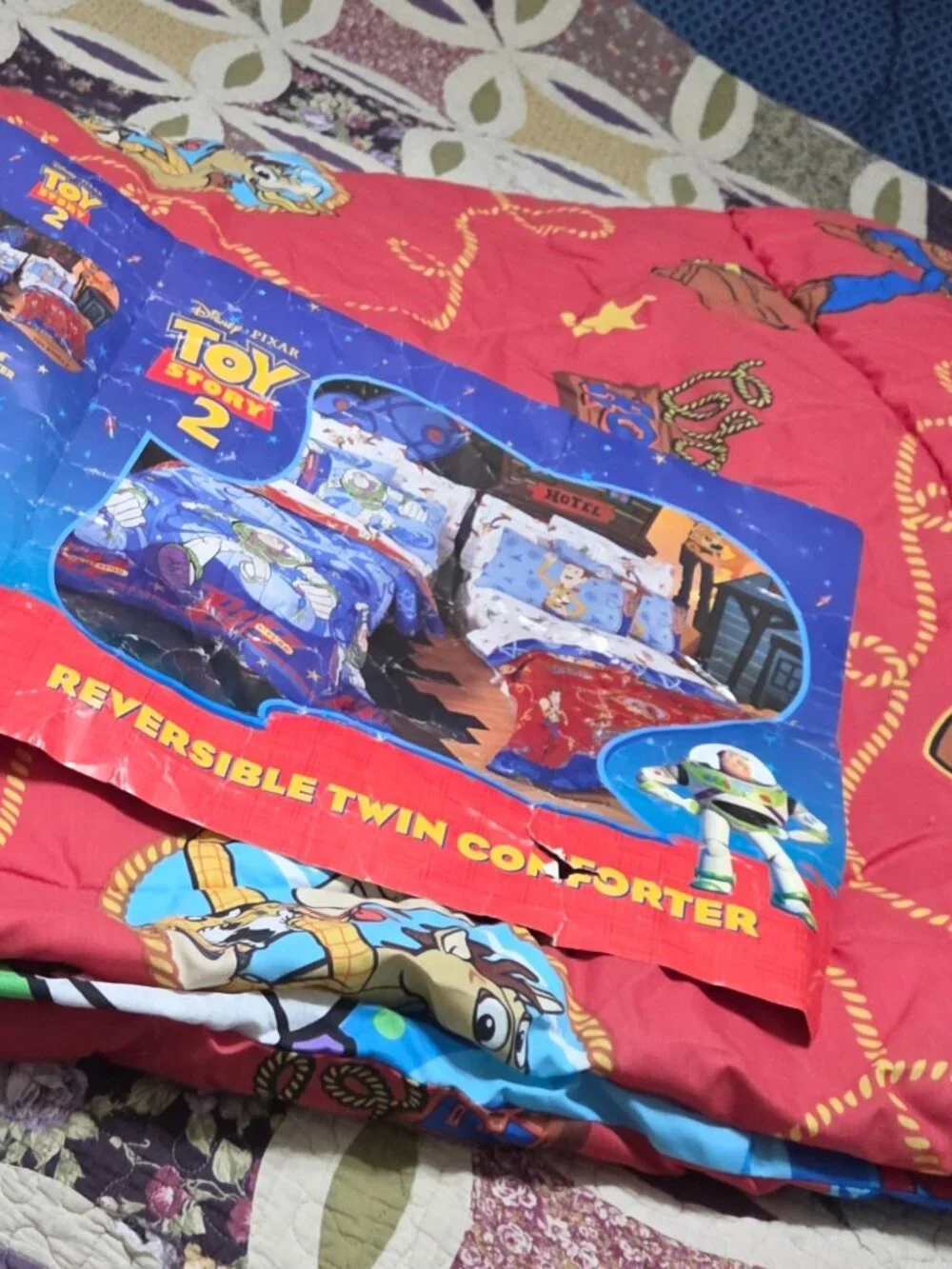 Vintage TOY STORY 2 Twin Sheet Set Buzz Lightyear Woody Disney Pixar USA