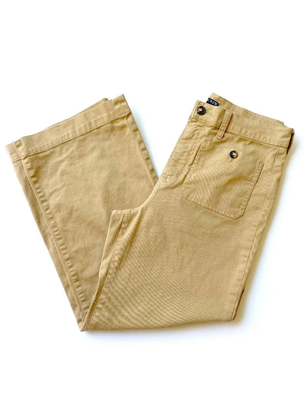 J.Crew Sailor Slim Wide-Leg Chino Pants Honey Brown 27