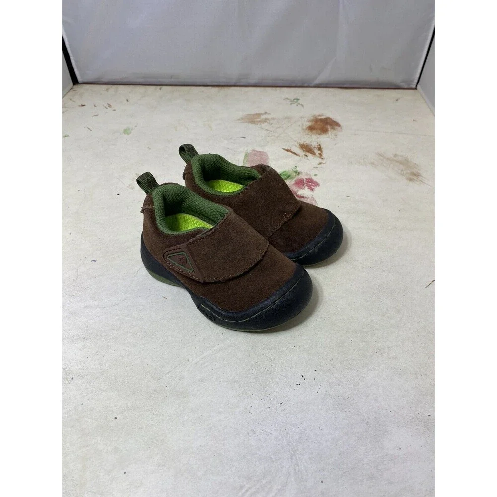 Jambu Condor Brown Faux Suede Hook and Loop Sneakers Little Kids Size 4 M