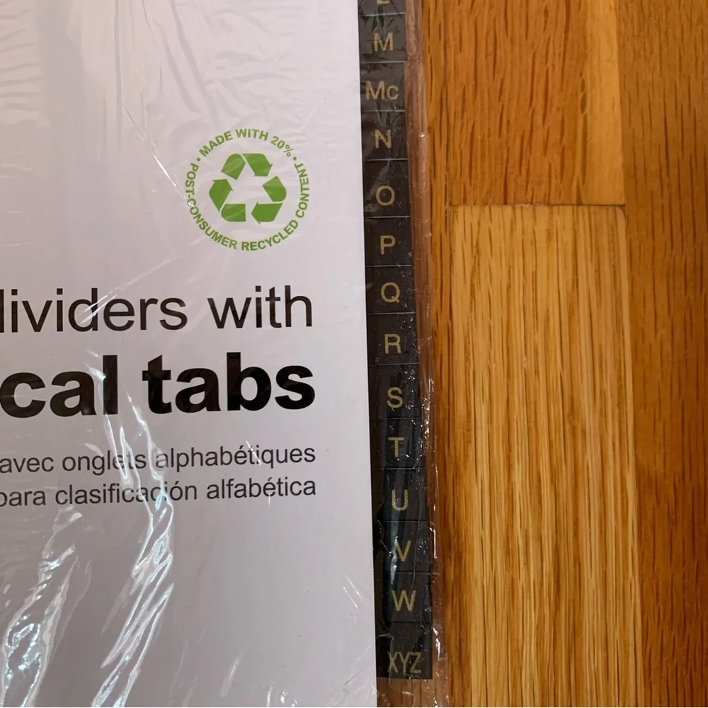Office Depot index dividers