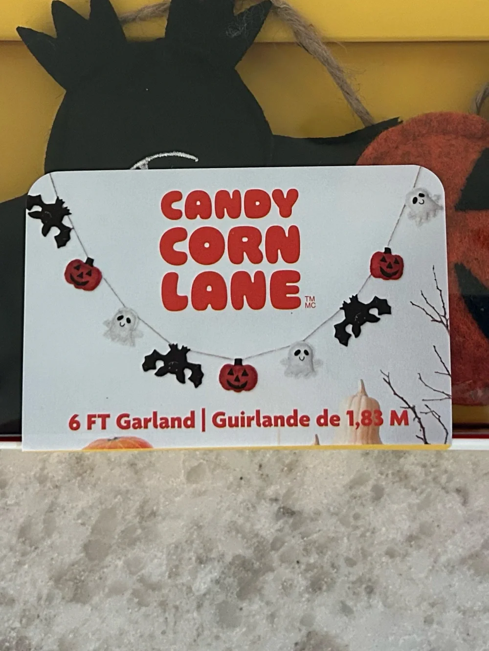 Candy Corn Lane felt halloween