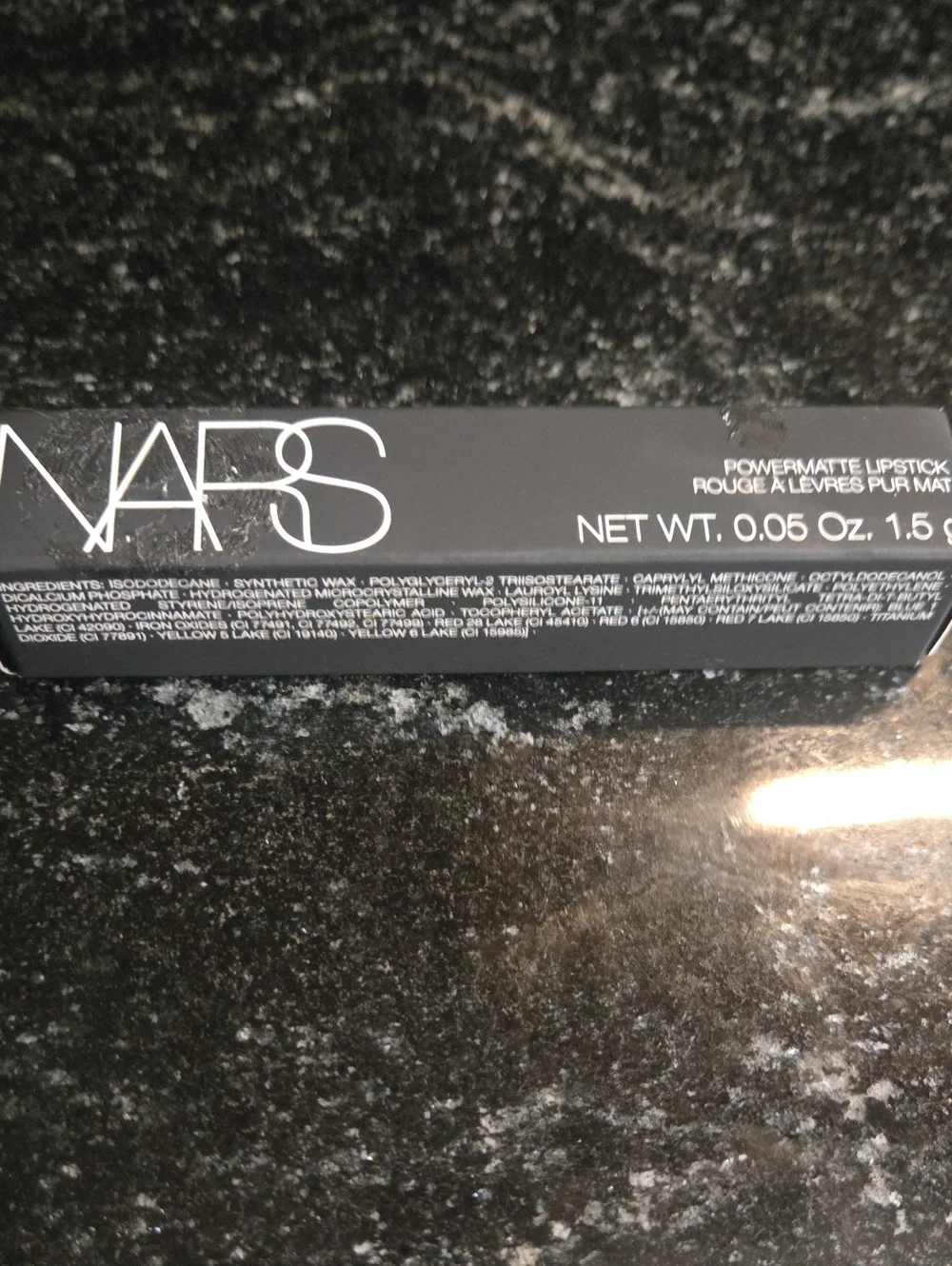 NARS Black Lipstick Box – Color No Satisfaction