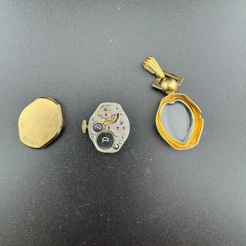 Vintage Jubilee 17 Jewel Pendant Watch Parts Repair Lot