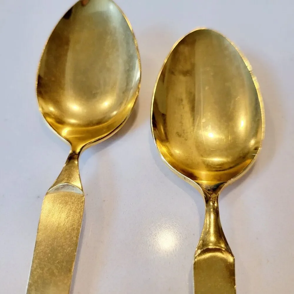Vintage Stanley Roberts TEASPOONS Flatware Set of 2 Sienna