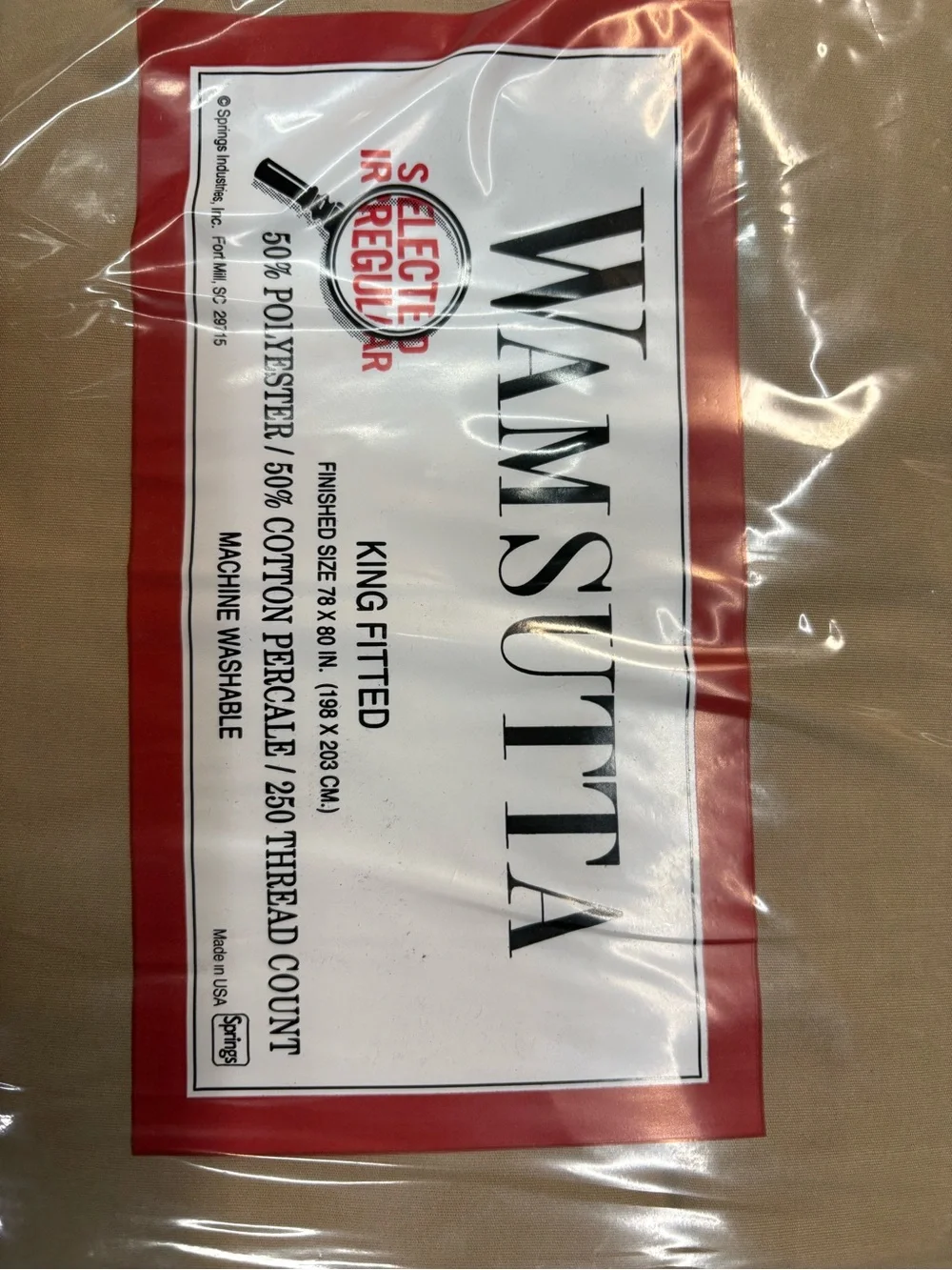 Wamsutta king fitted