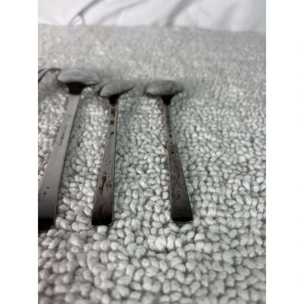 Robie Doric Glossy Stainless Steel Silver Flatware‎ Set 6pcs Forks & Spoons